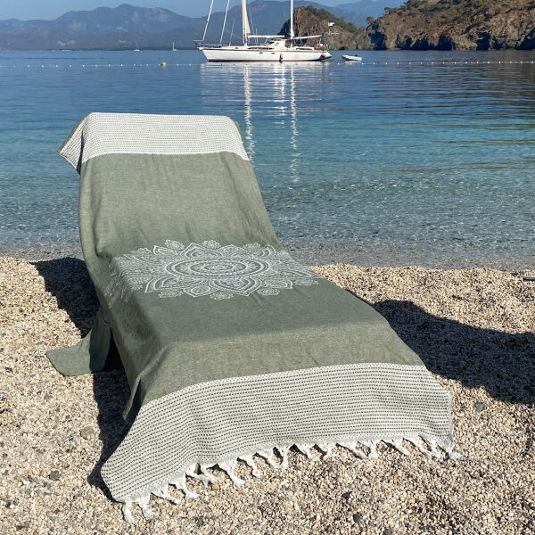 Beachbed Cover Boho Chive Green