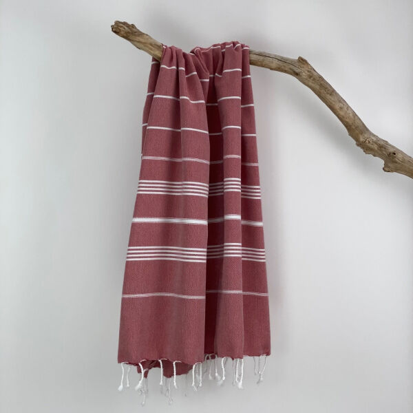 Fouta Ottomania standaard Bordeaux Rood