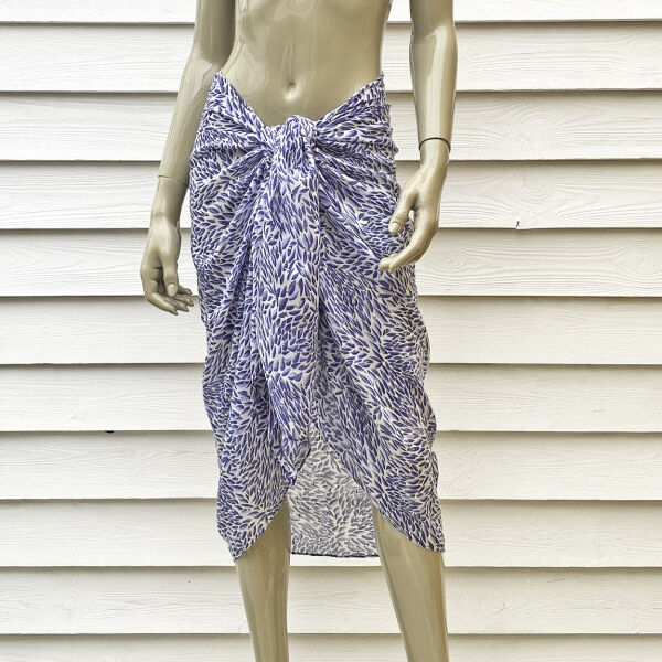 Pareo leaves blue gold