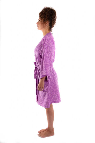 Short kimono Balyy Batik Lilac Flower