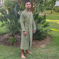 Peignoir unisexe
Gaufre
Powder Green