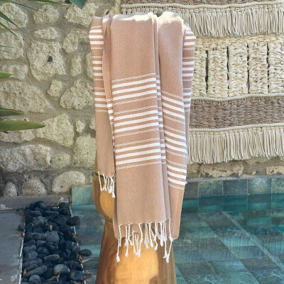 Fouta Travel size 3 Camel