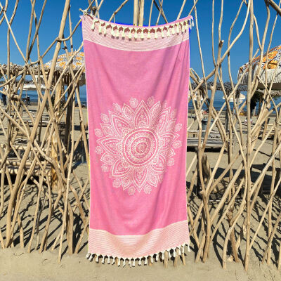 Fouta Boho Pink Candy