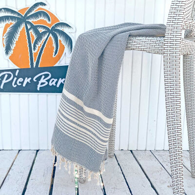 Fouta Plaj Dark Grey