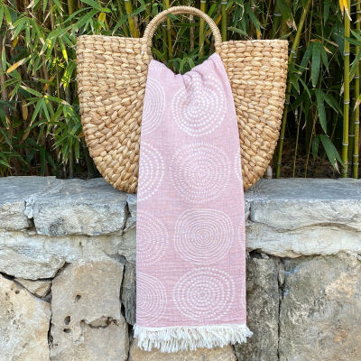 Fouta Circle Powder Pink