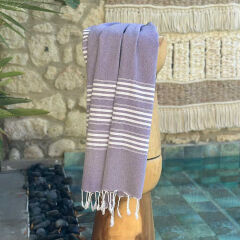 Hamamdoek, Hammam towel, Hamamtuch, Fouta Travel Purple