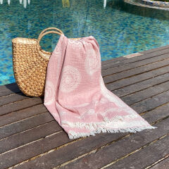 Fouta Bohemia Powder Pink