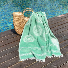 Fouta Bohemia Green