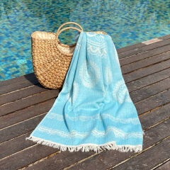Fouta Bohemia Turquoise