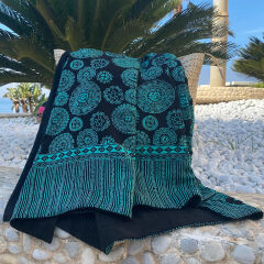 Serviette de plage Batik Aztec Green
